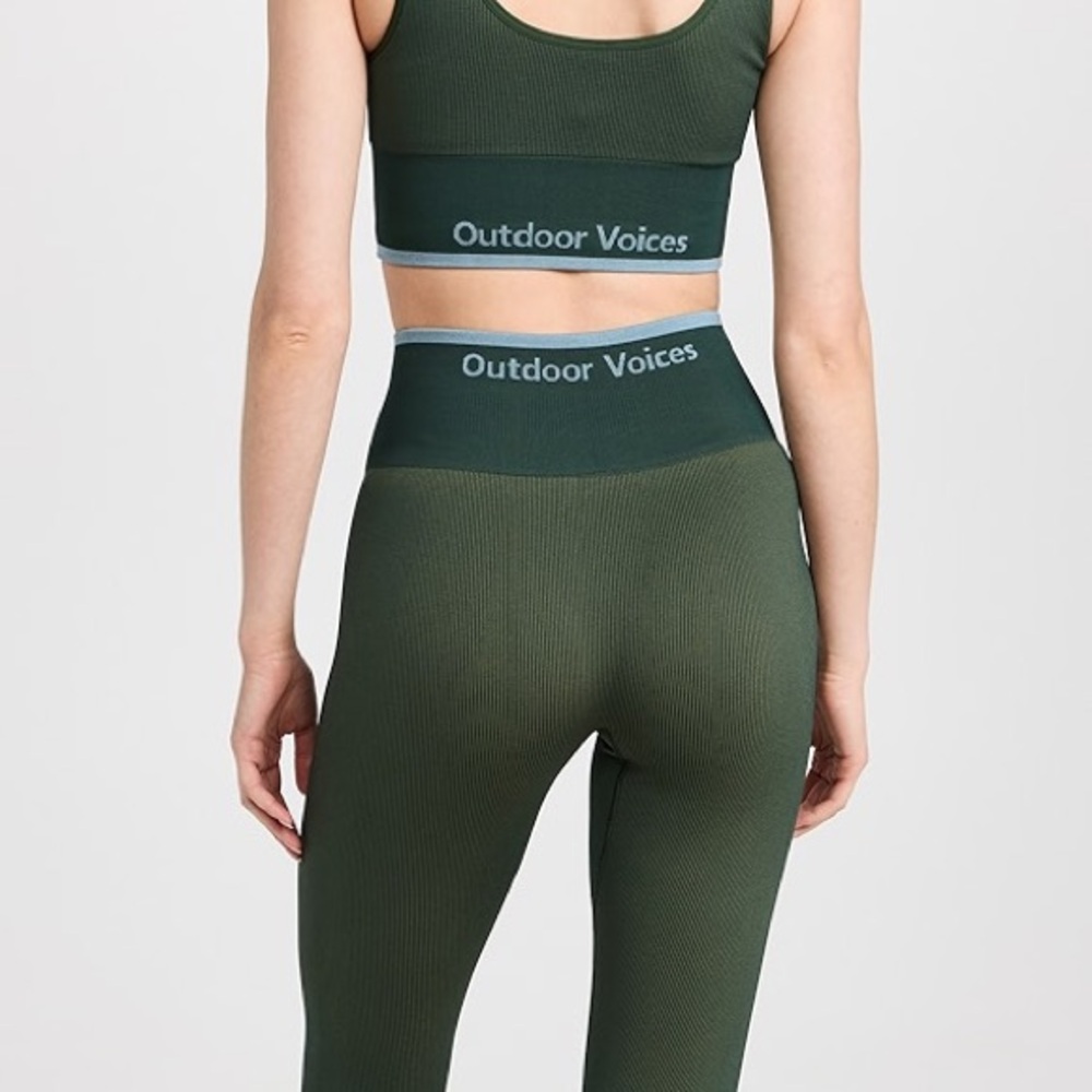 Outdoor Voices Green Activewear Set